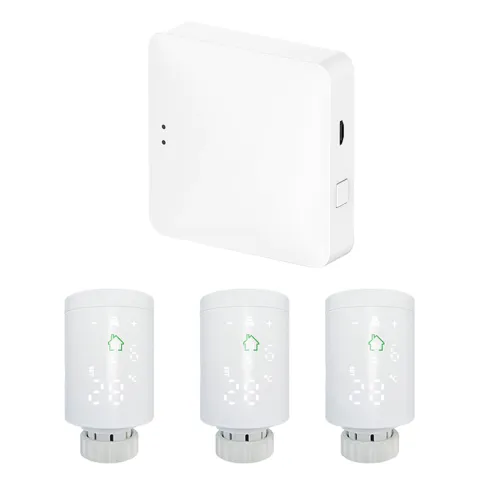 Bundle Gateway Hub + 3 Capete Termostatice Smart WiFi