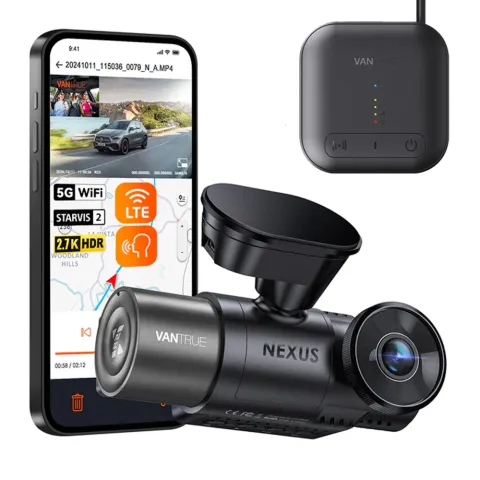 Pachet Camera auto duala Vantrue Nexus 2X fata-spate 2.7K + 1080P + Modul LTE