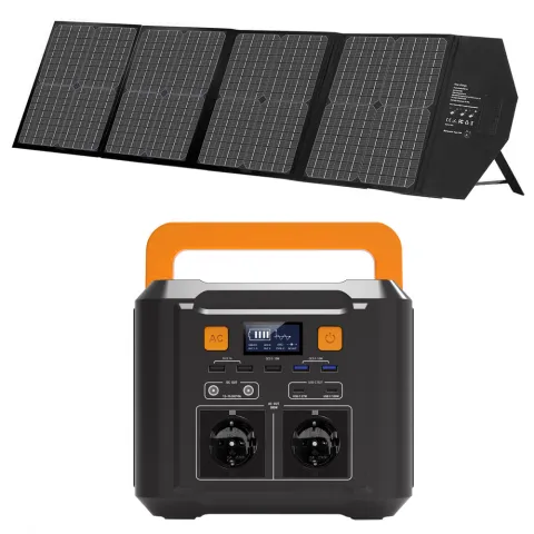 Pachet panou solar si baterie tip acumulator Power Station T300 Pro