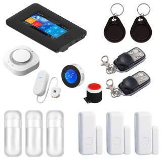 Sistem complet de alarma, senzori si detectoare SMART, compatibil Tuya / SmartLife
