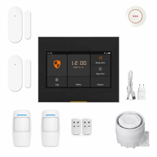 Sistem de securitate cu alarma Smart WiFi cu ecran tactil IPS 4.3", compatibila Tuya / SmartLife