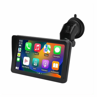 Sistem multimedia pentru masina, de 7 inchi, WiFi, Bluetooth, FM, intrare camera video, Apple Carplay si Android Auto incorporate