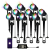 Set 9 lampi ambientale inteligente TUYA LED RGB pentru gradina, 5500-7500lm, 9.3W * 9 LED spots, Output 84W