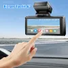 Camera auto de bord AZDOME M580 cu 2 canale 5K, WiFi 5G, WDR Night Vision, 150°, ecran IPS 4&amp;quot;, GPS, aplicatie dedicata, G-sensor si monitorizare parcare