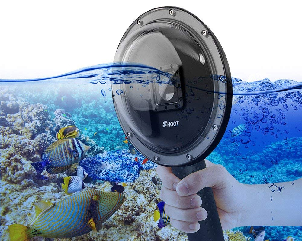 Dome pentru filmari subacvatice compatibil GoPro Hero 3, 3+ si 4